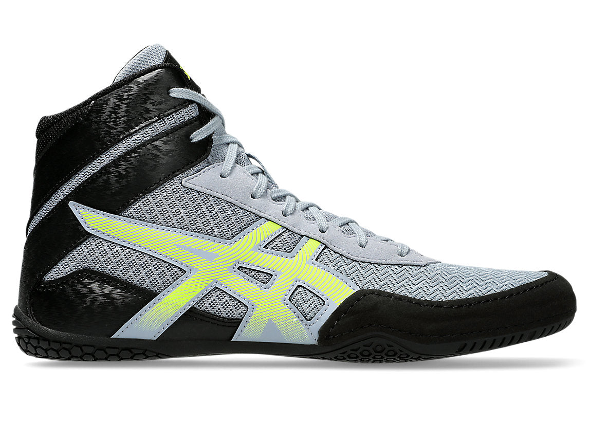 ASICS MATCONTROL 3 Wrestling Shoe Mens - Grey Blue/Safety Yellow