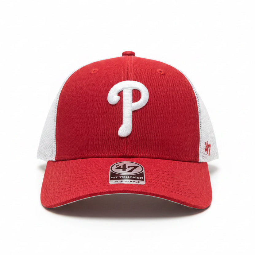 '47 Brand Philadelphia Phillies Trucker Standard Logo Hat - One Size