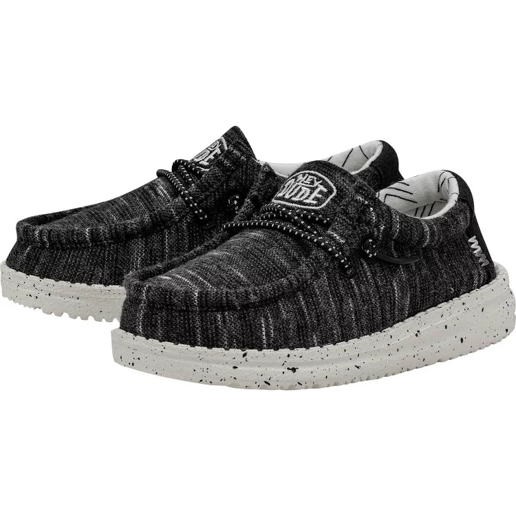 Hey Dude Wally Stretch Sox Black Youth