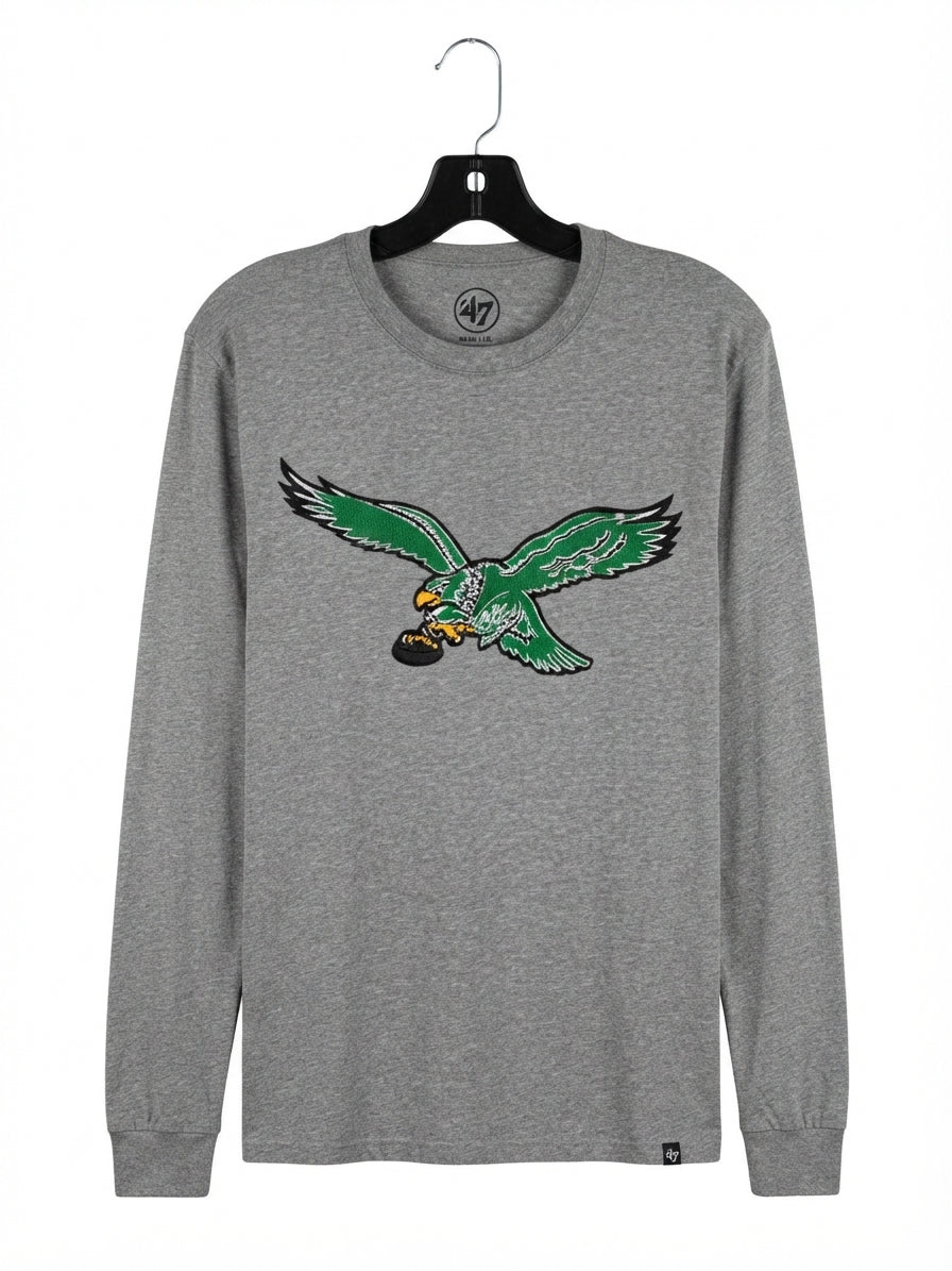 '47 Brand Grey Vintage Logo Long Sleeve