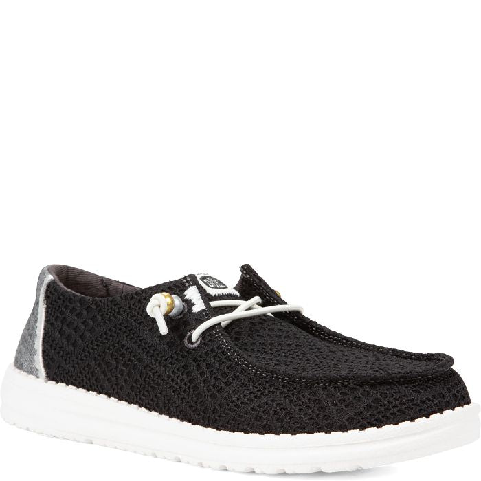 Hey Dudes Wendy Boho Crochet Black