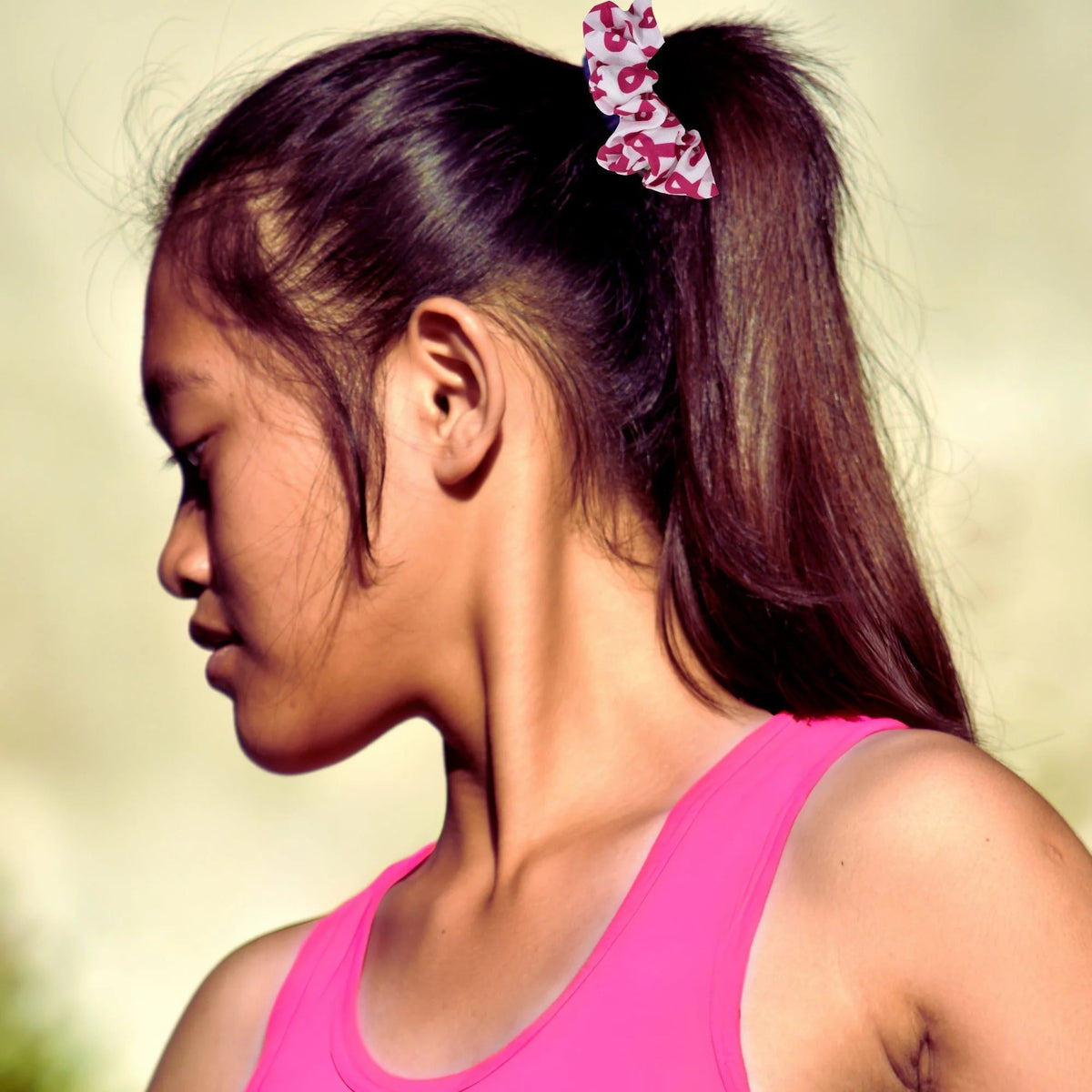 Breast Cancer Awareness Cotton Scrunchie BCA