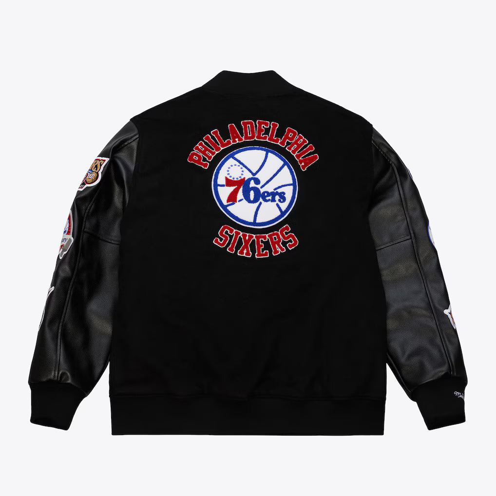 Mitchell & Ness Blackout Collection Vintage Varsity Jacket