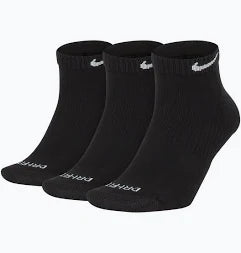 NIKE 3PK ANKLE SOCK 010 BLACK