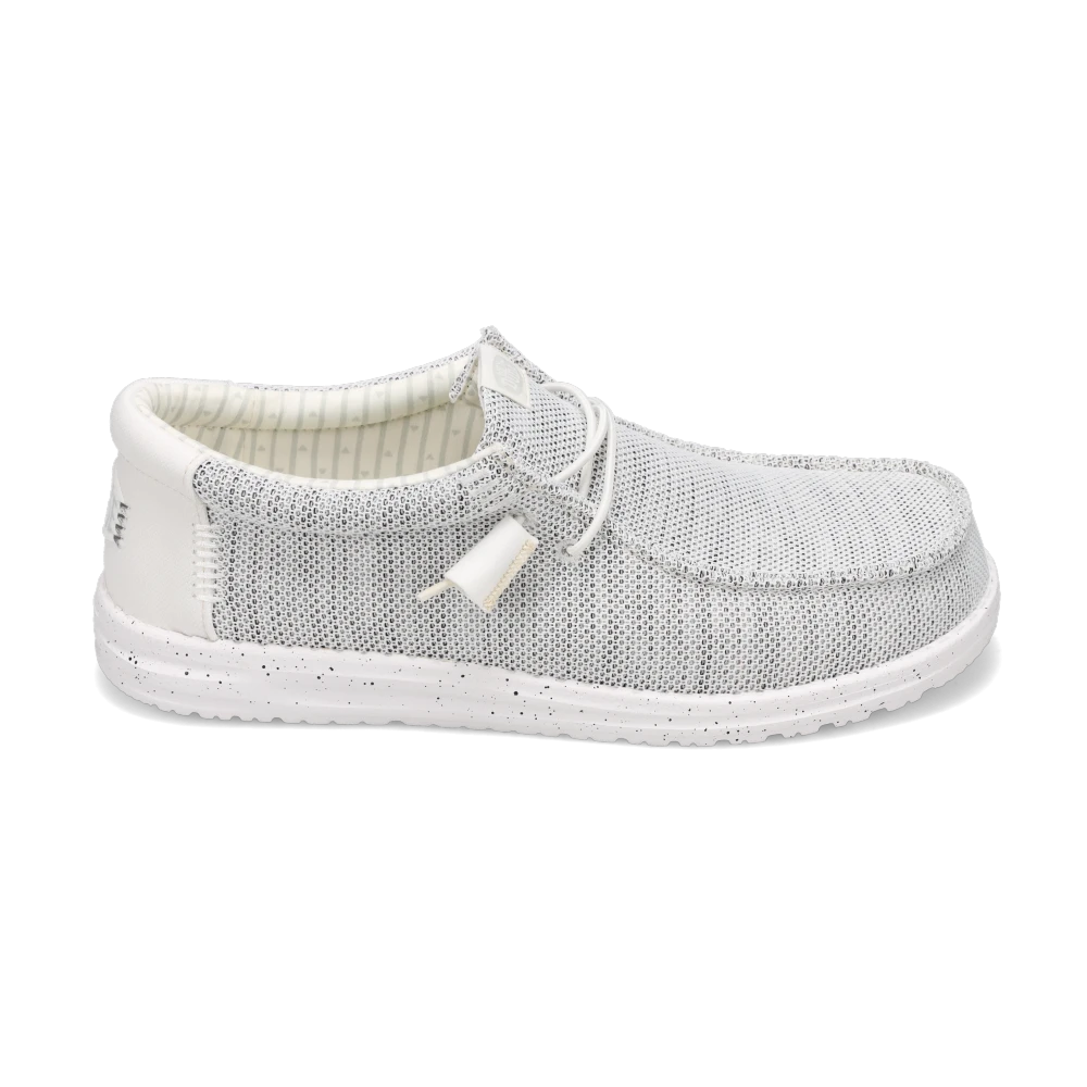 HEY DUDE WALLY STRETCH SOX - STORM WHITE