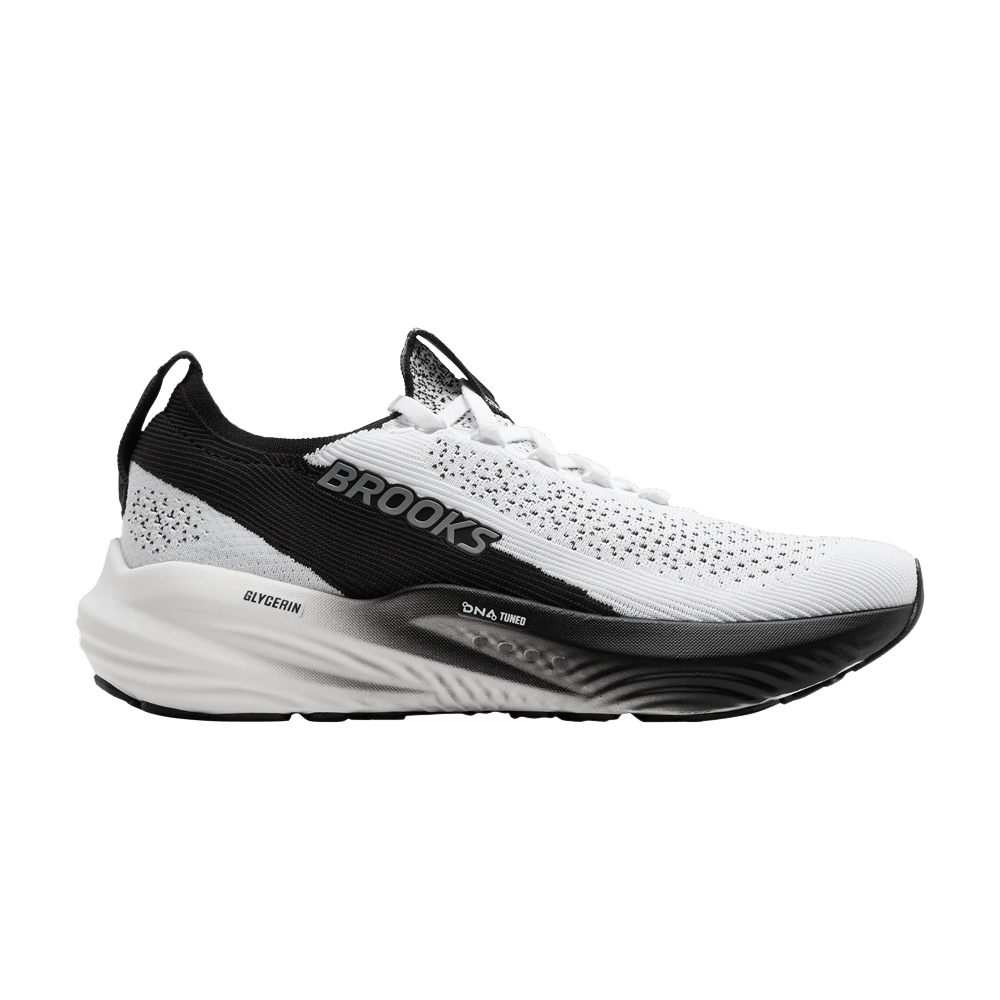 Brooks Glycerin StealthFit 22 Mens - White/Grey/Black