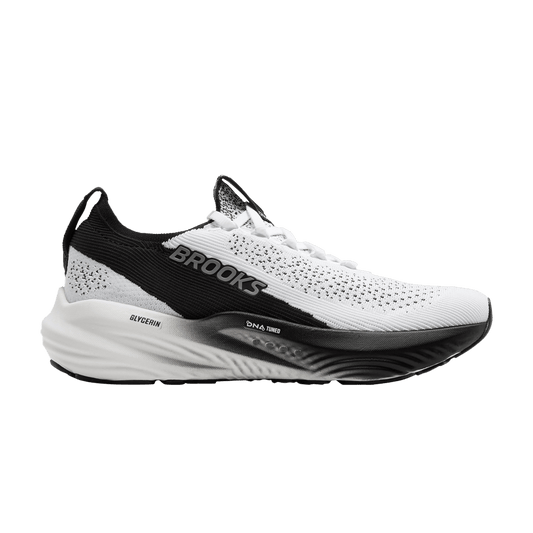 Brooks Glycerin StealthFit 22 Mens - White/Grey/Black