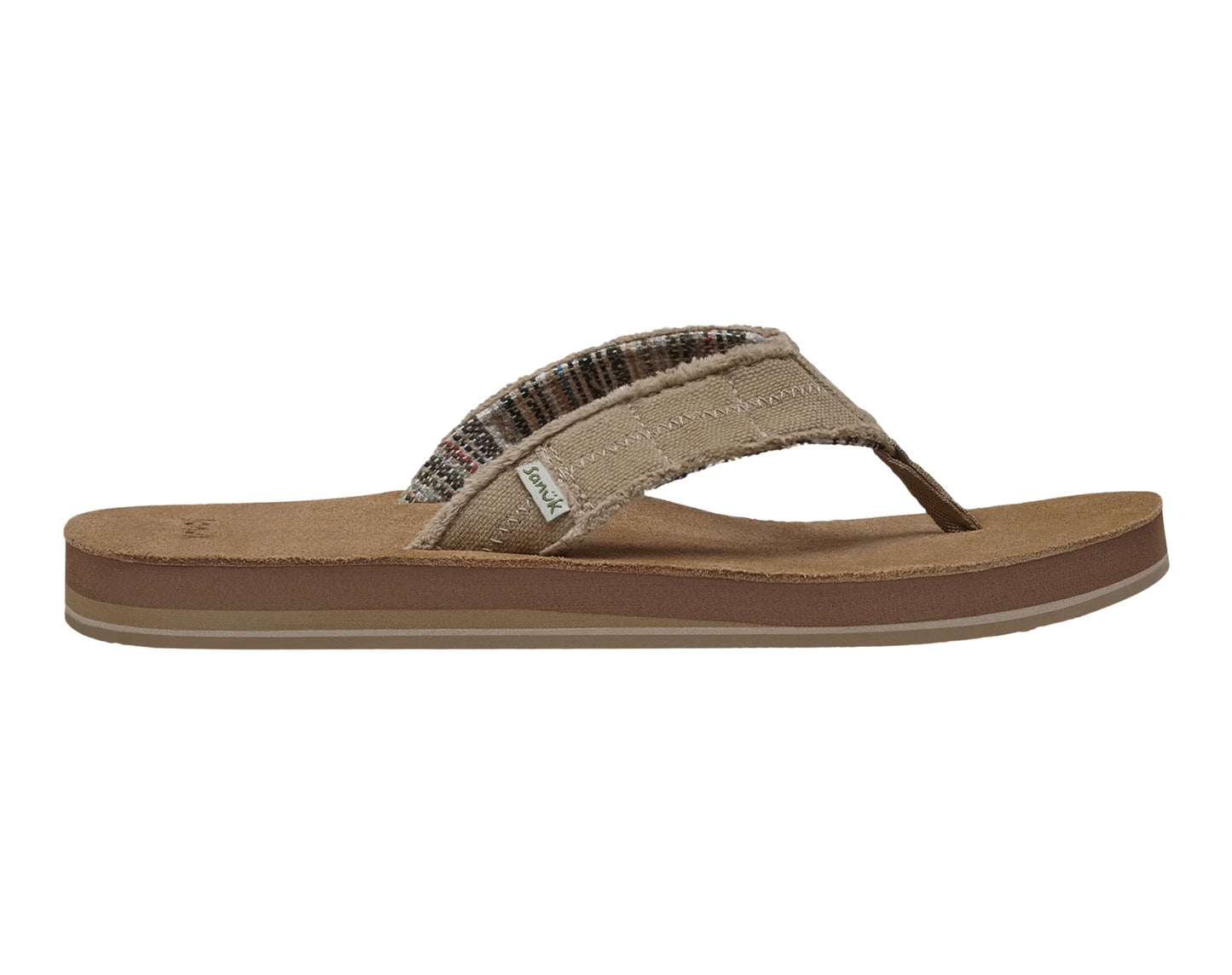 Sanuk Fraid Not ST Hemp Flip Flops Mens