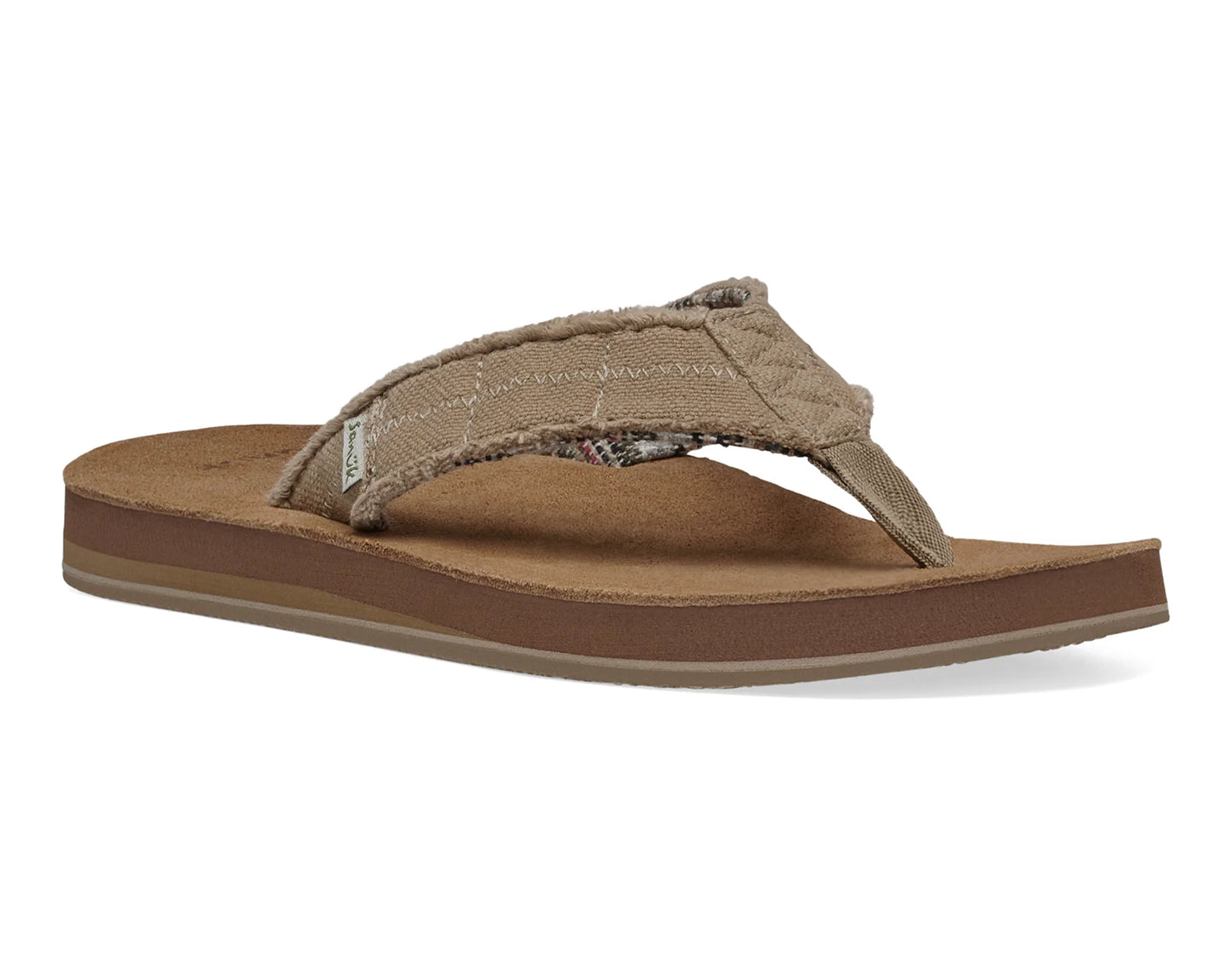 Sanuk Fraid Not ST Hemp Flip Flops Mens
