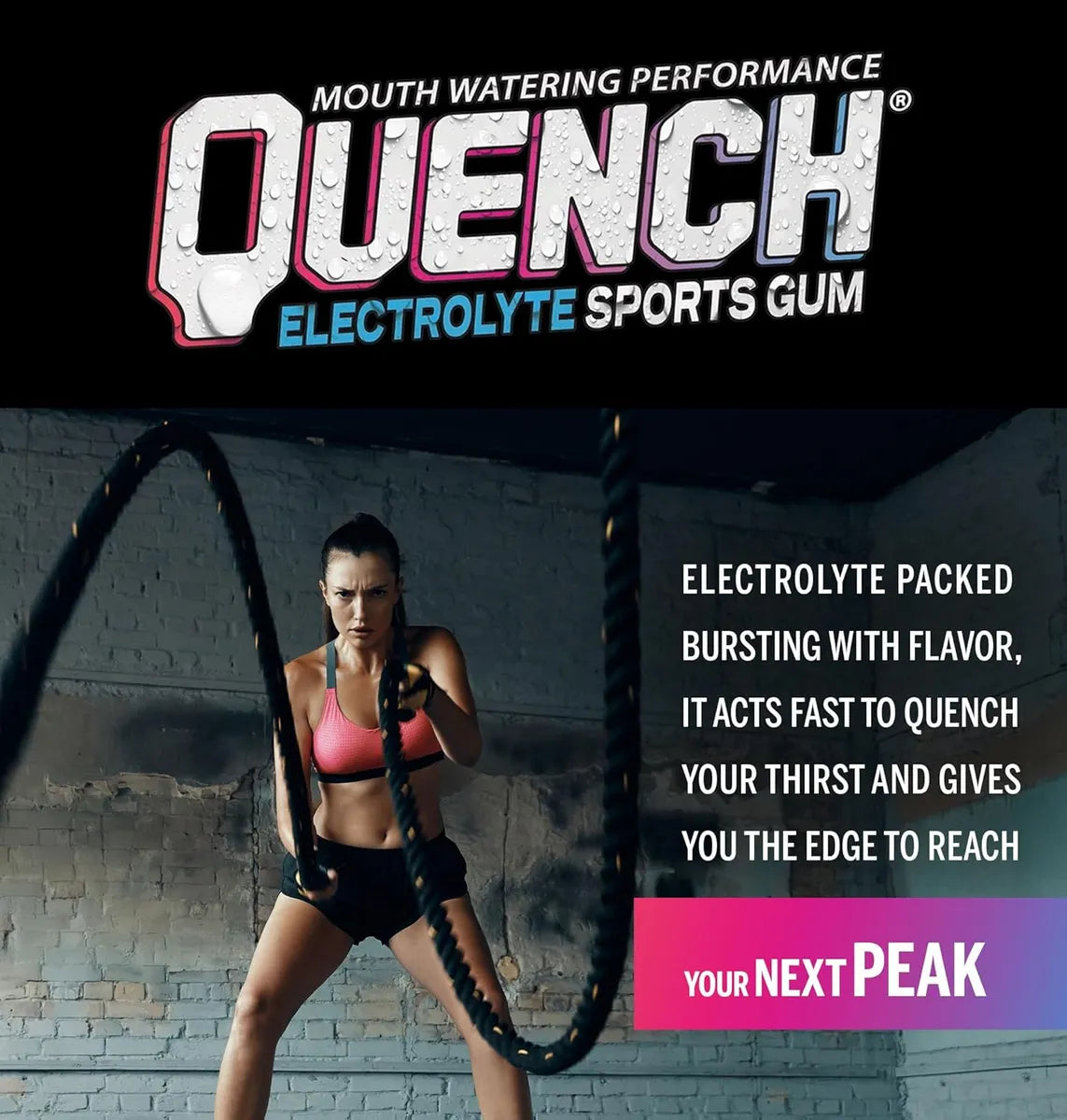 Quench Electrolyte Sports Gum - Variety Bag 2.4oz