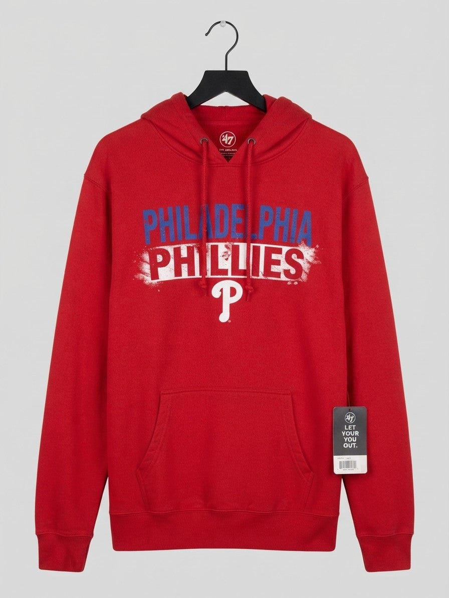 '47 Brand Philadelphia Phillies Red and Blue Hoodie