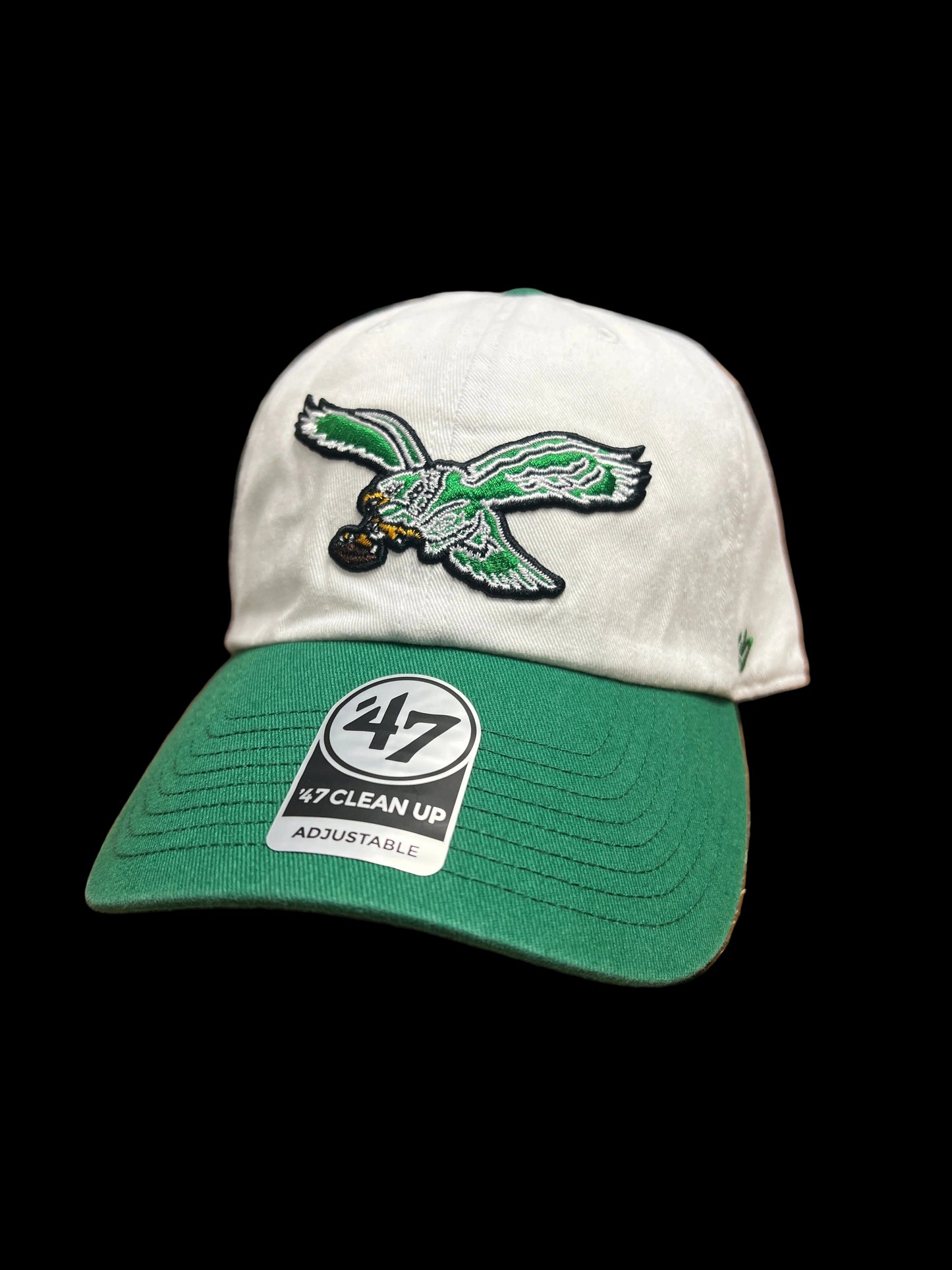 '47 Brand Philadelphia Eagles Clean Up Two Tone Historic Logo Hat - One Size