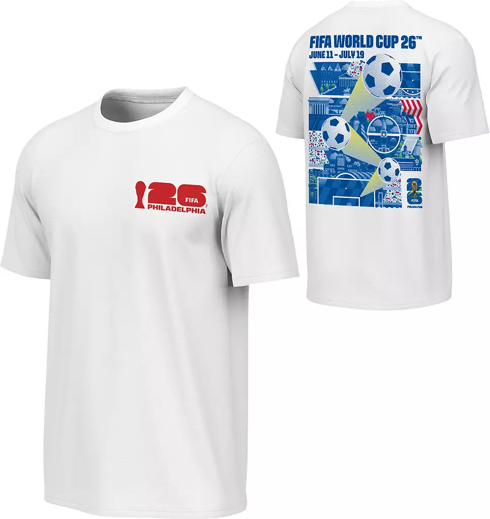 FIFA World Cup 2026 Philadelphia Poster T-Shirt Adult