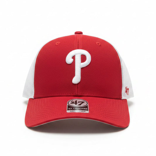 '47 Brand Philadelphia Phillies Trucker Standard Logo Hat - One Size