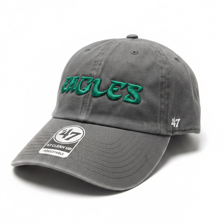 47' Brand Philadelphia Eagles Clean Up Historic Script Hat - One Size