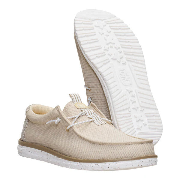 Hey Dude Wally Mesh Neutrals Mens