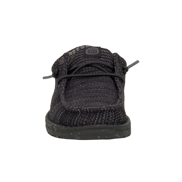 HEY DUDE WALLY YOUTH STRETCH SOX BLACK/BLACK