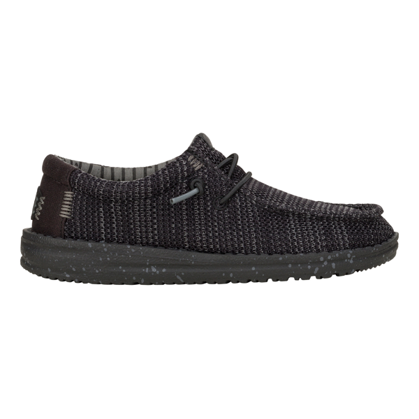 HEY DUDE WALLY YOUTH STRETCH SOX BLACK/BLACK
