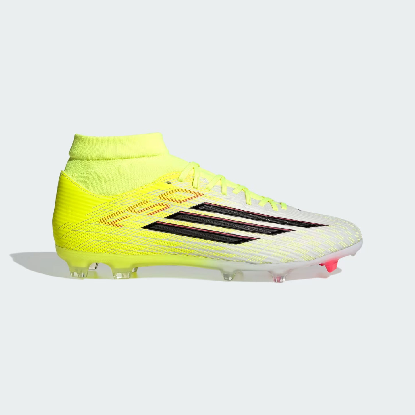 Adidas F50 League Mid FG/MG Soccer Cleat Mens - Yellow/Black/Red