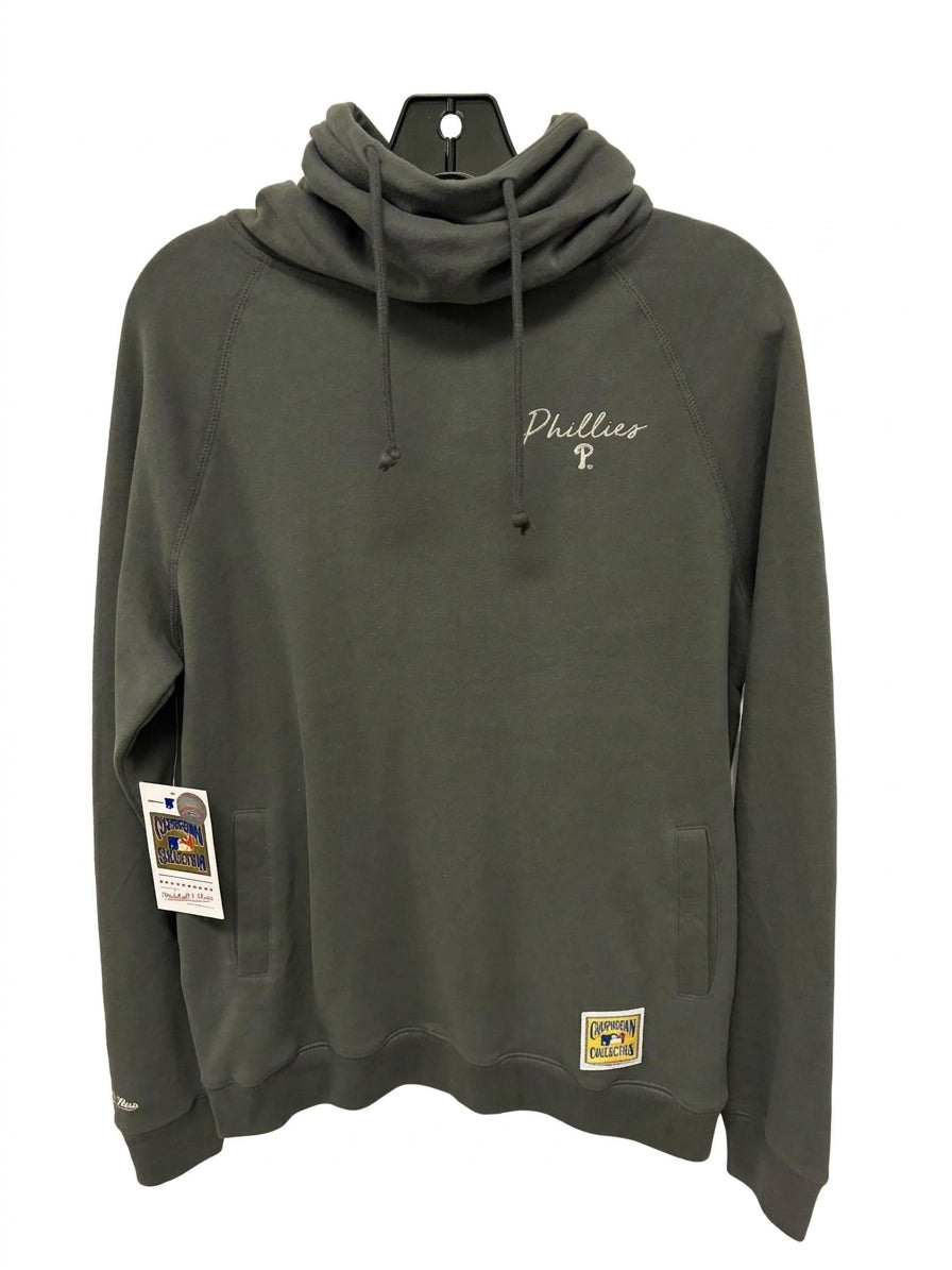 Mitchell & Ness Phillies Funnel Neck Pullover Womens