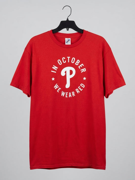 Philadelphia Phillies Red October Tee Mens