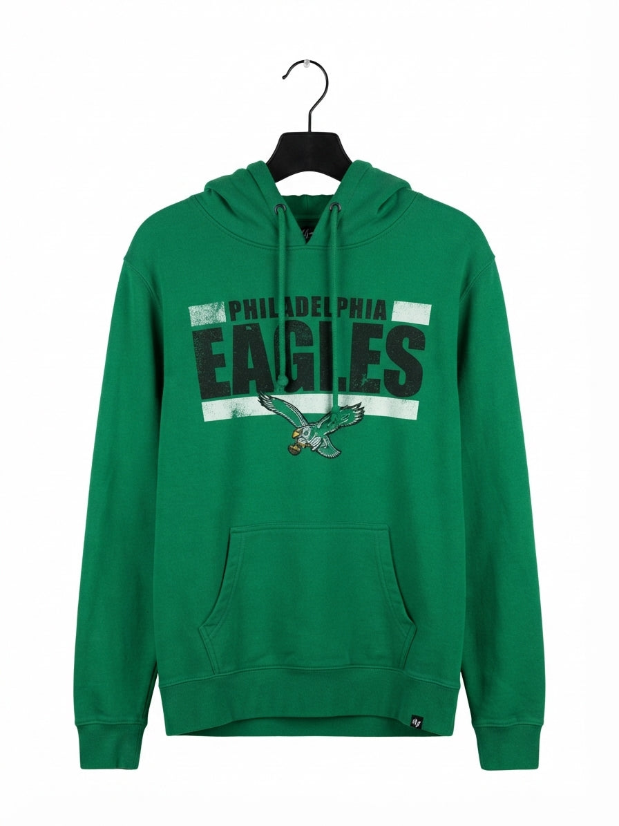 '47 Brand Eagles Historic Headline Hood Kelly Green