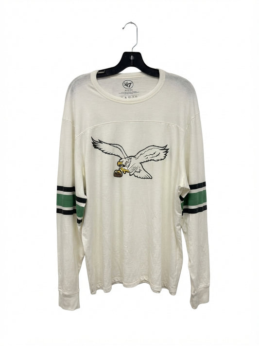 '47 Brand Eagles White Wash Long Sleeve