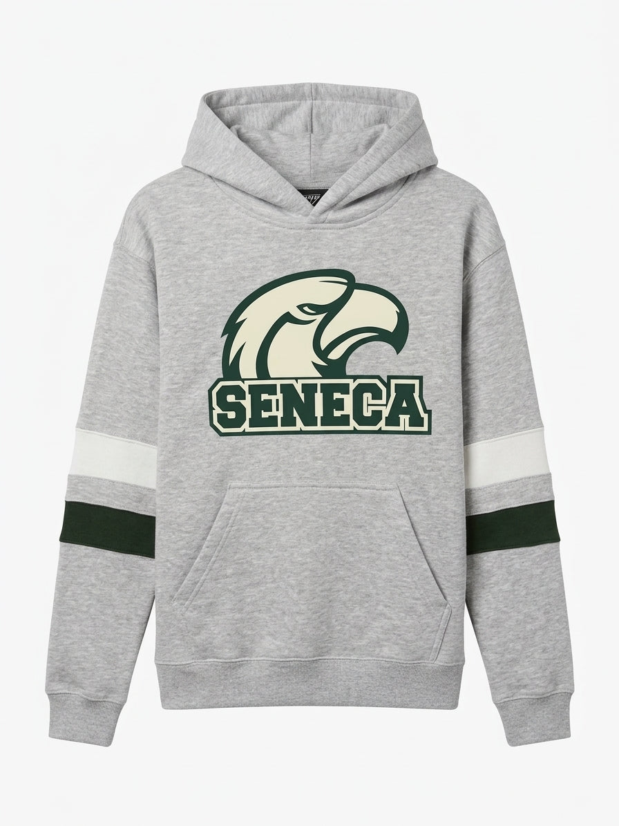 LRHSD Striped Sleeve School Logo Hoodie