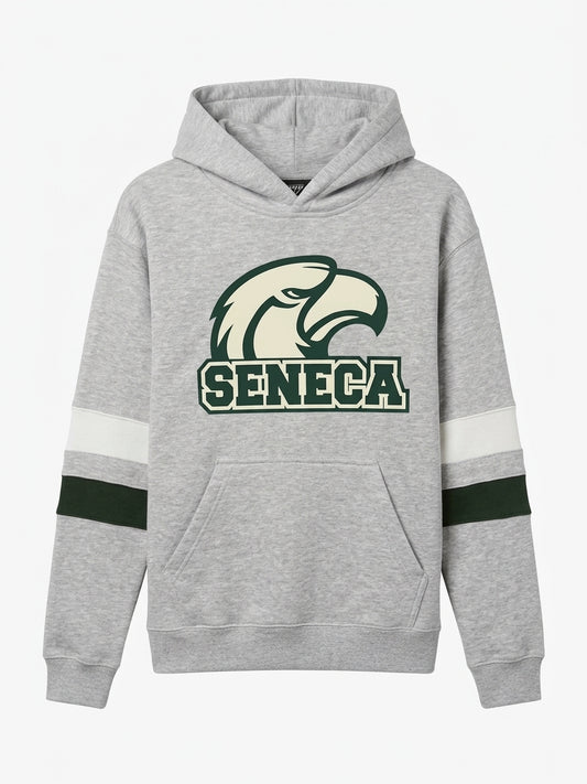 LRHSD Striped Sleeve School Logo Hoodie