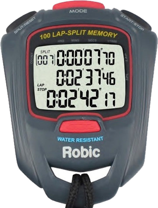 Robic 100 Dual Memory 3-Line Stopwatch