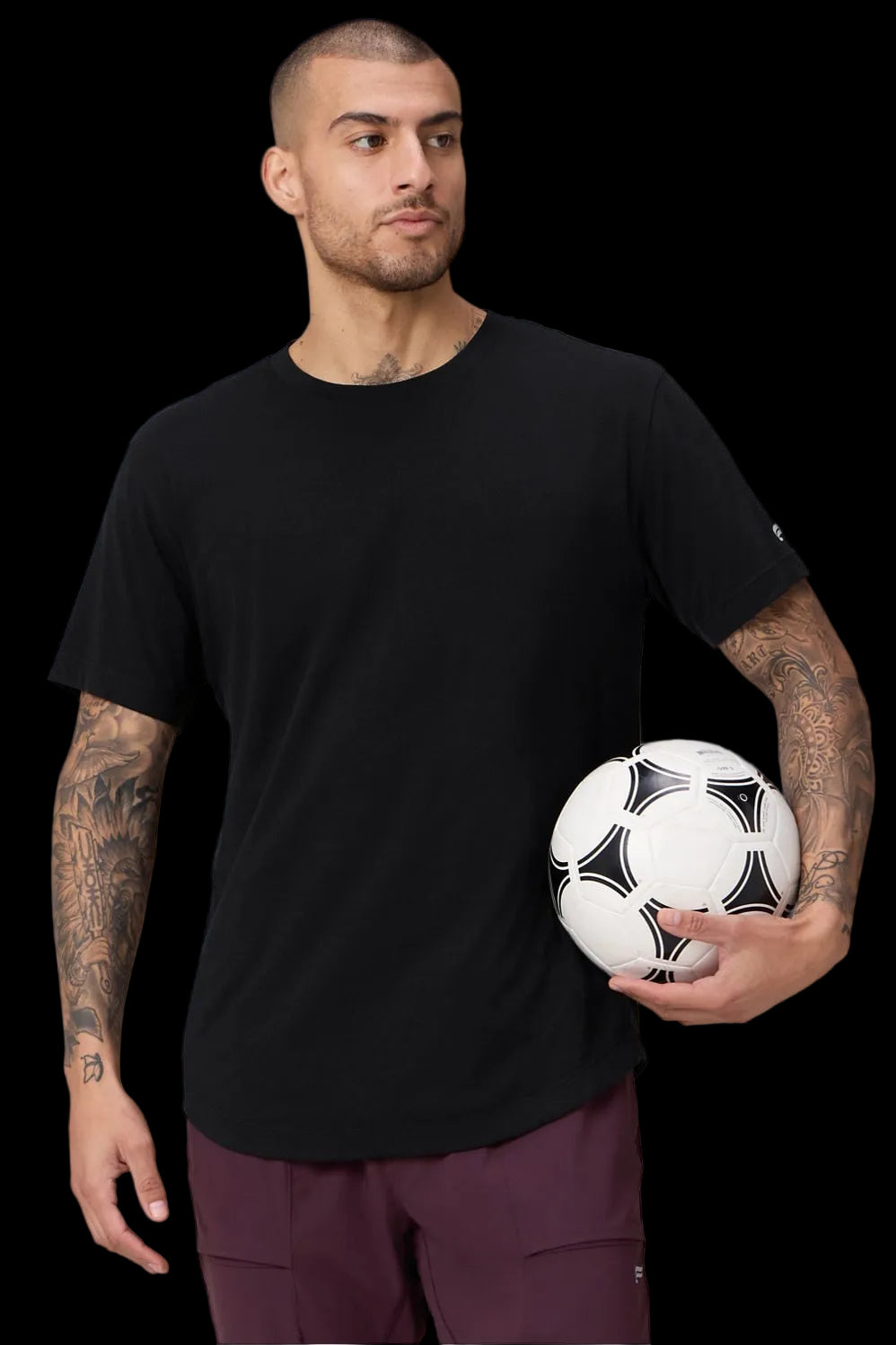 Fabletics Mens The 24/7 Curved Hem Tee