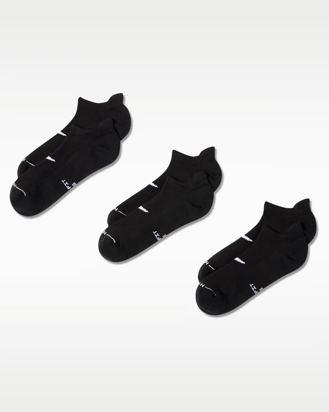 Nike Everyday Elevated No Show Black Sock 3 Pack