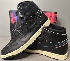 Air Jordan 1 Retro High Og 002 Black Black Muslin