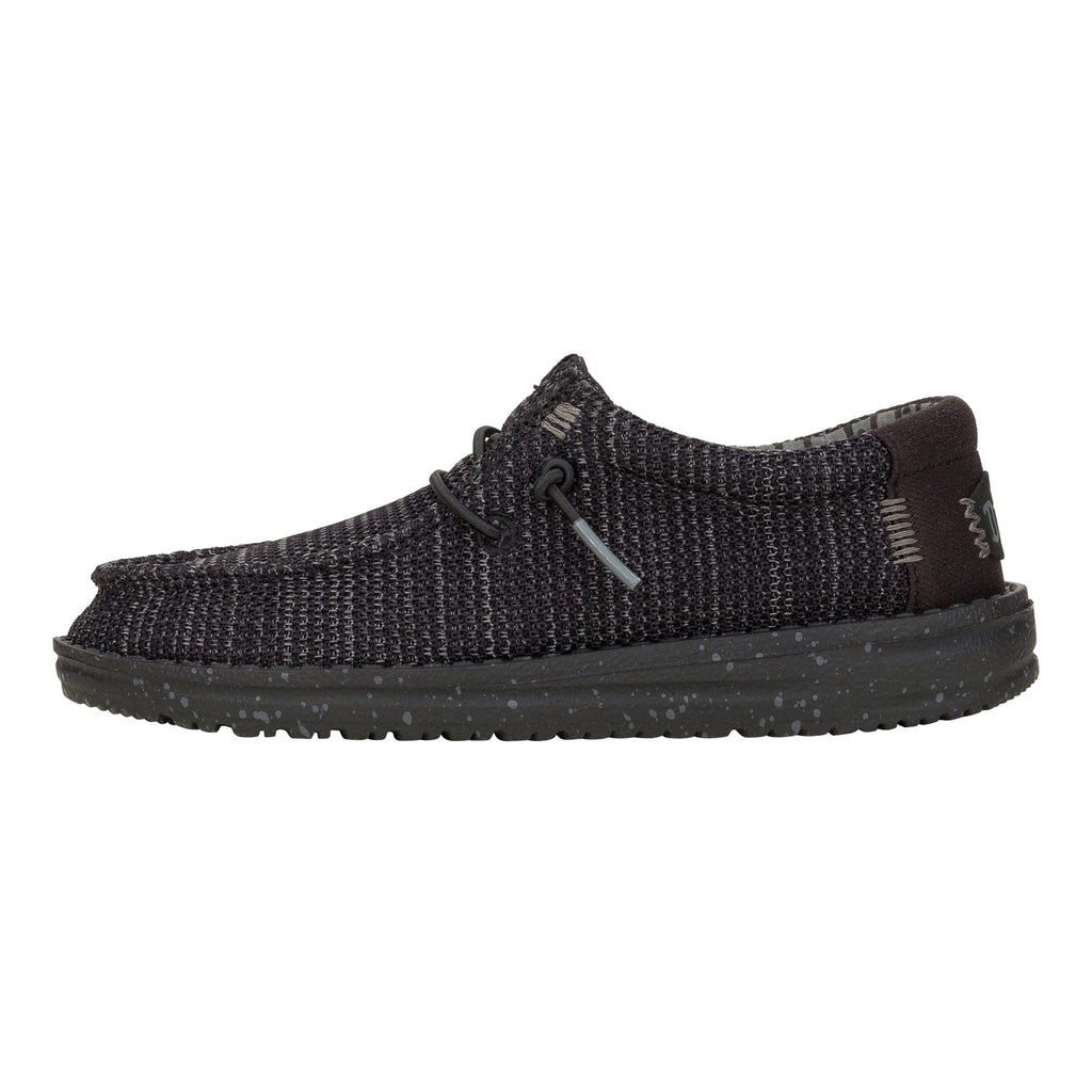 HEY DUDE WALLY YOUTH STRETCH SOX BLACK/BLACK