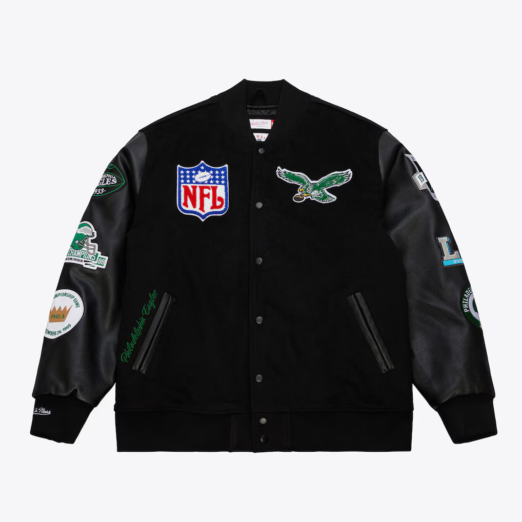 Mitchell & Ness Blackout Collection Vintage Varsity Jacket