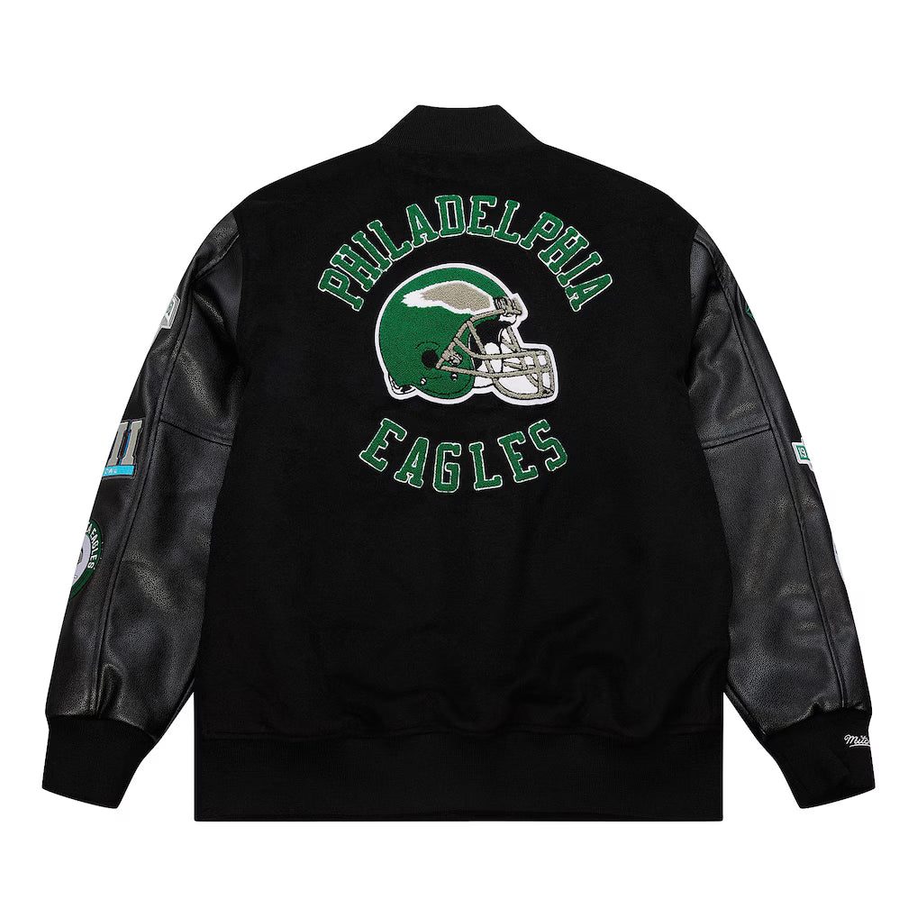 Mitchell & Ness Blackout Collection Vintage Varsity Jacket