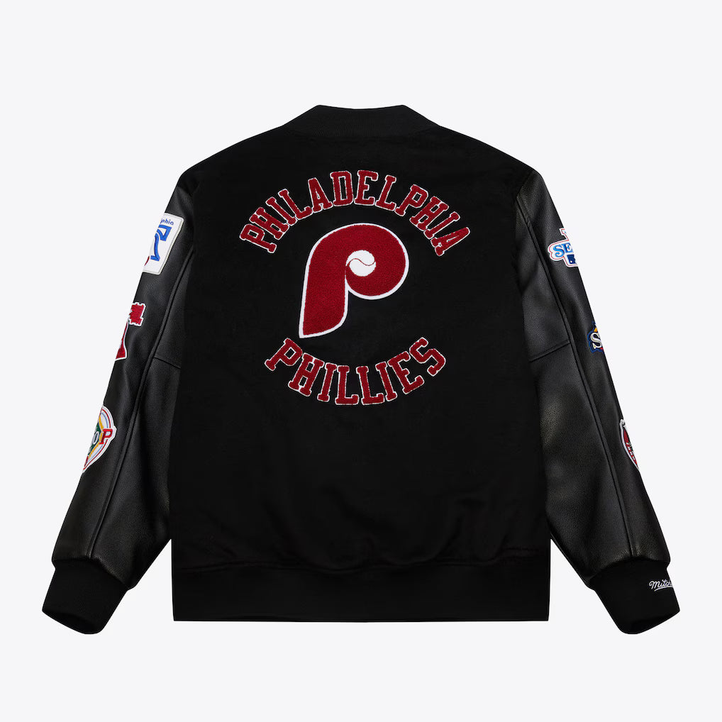 Mitchell & Ness Blackout Collection Vintage Varsity Jacket