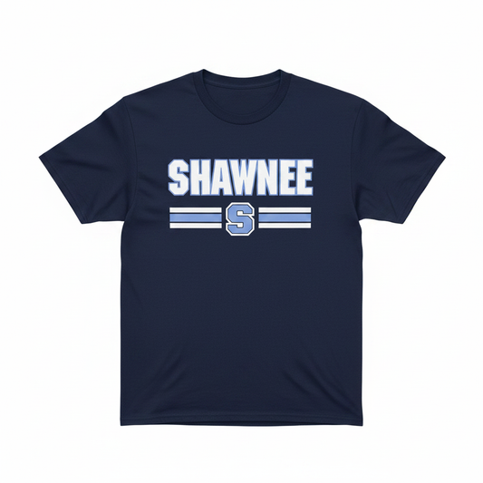 Navy Shawnee T-Shirt - White Background