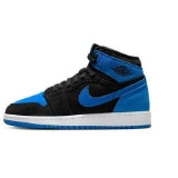Big Kid s Air Jordan 1 Retro High OG Black/Royal Blue-White (FD1437 042)