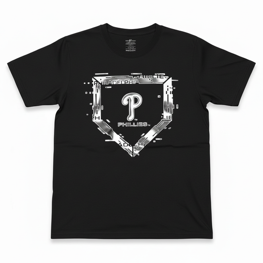 Philadelphia Phillies T-Shirt Silver Reflective Logo